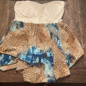 Venus halter top mixed print xs